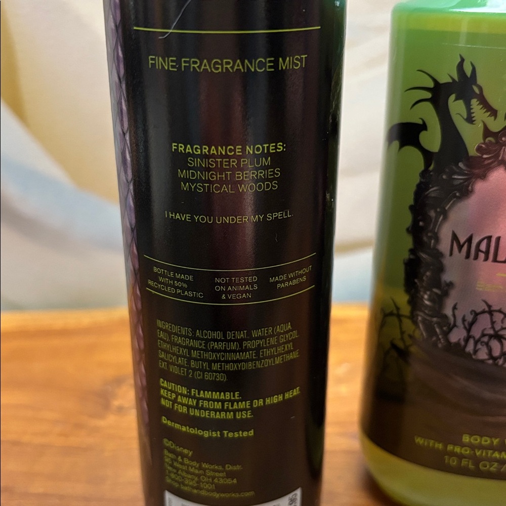 Bath & Body Works Disney Villains Maleficent Body Wash and Mist Set - Picture 2 of 2